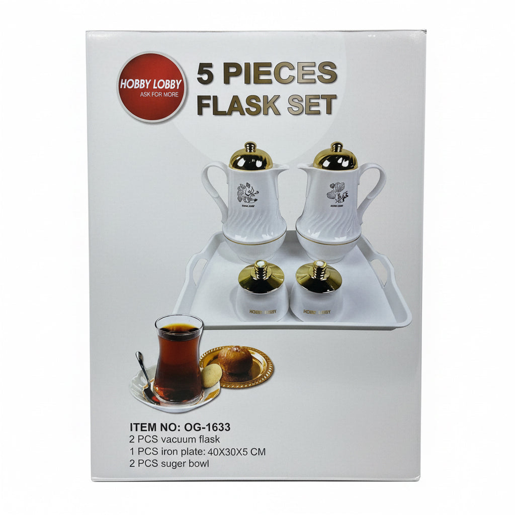 5 pieces flask set