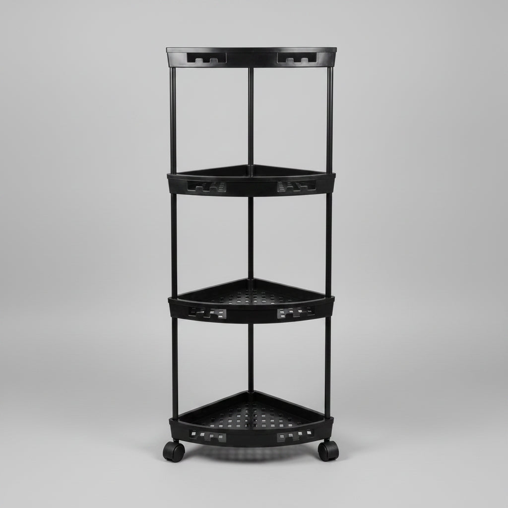 Corner storage rack