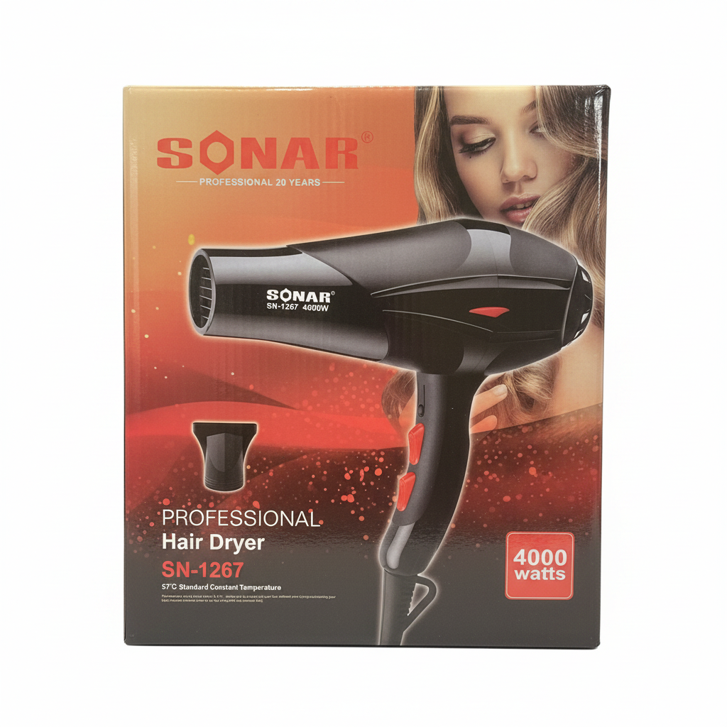 Sonar hair dryer