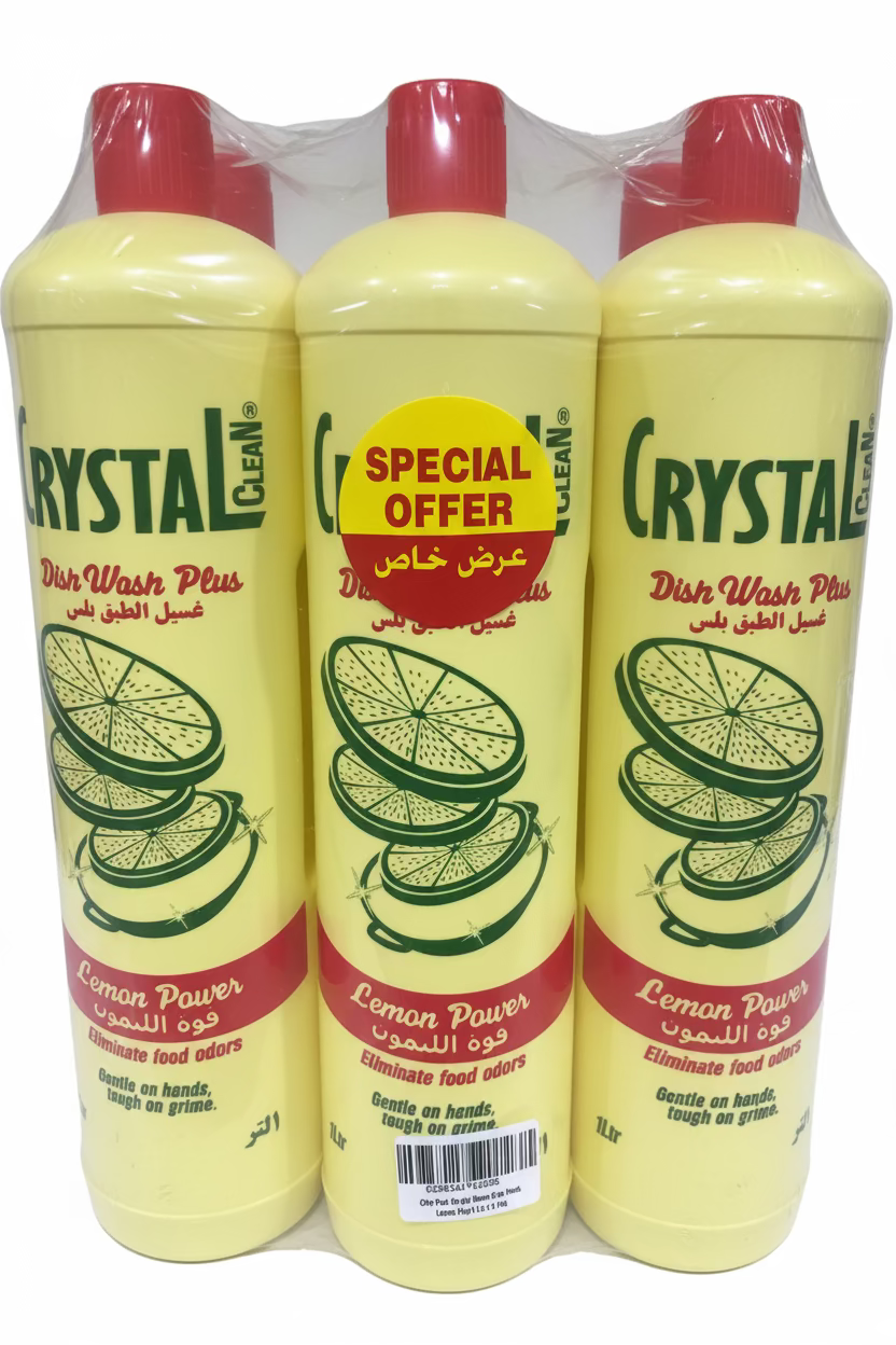 Crystal dishwash liquid 3pcs*1L