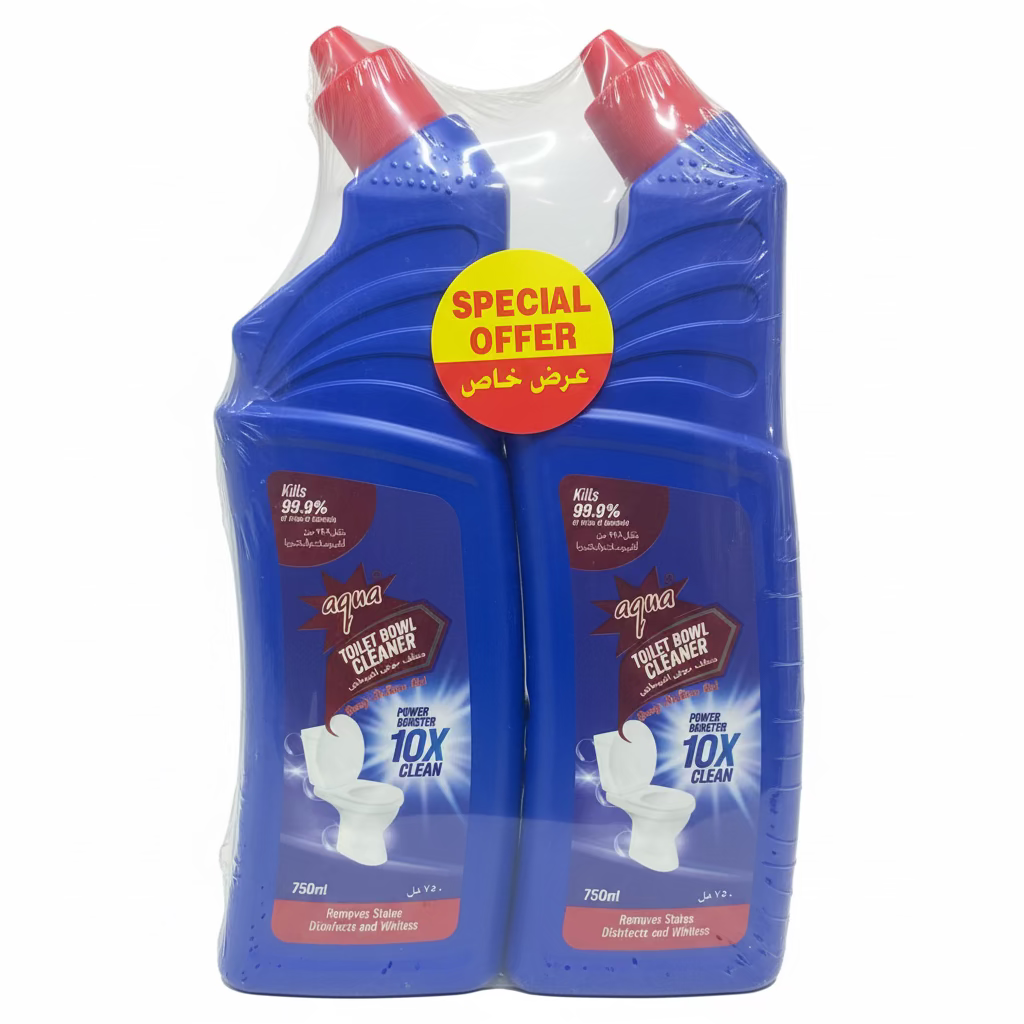 Aqua toilet bowl cleaner 2pcs*750ml