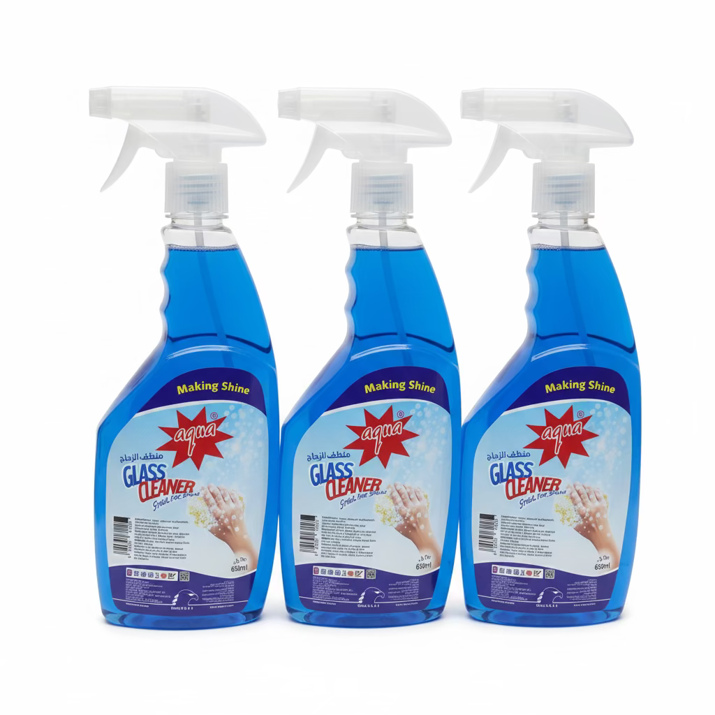 Aqua glass cleaner 3pcs*650 ml