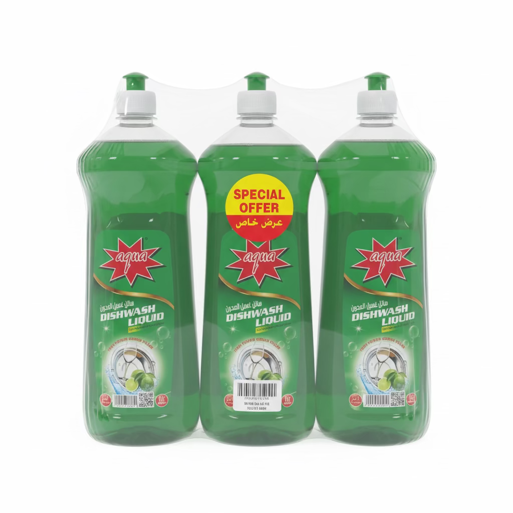Aqua dishwash liquid 3pcs*1L