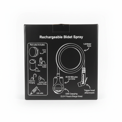 Rechargeable bidet spray 15L